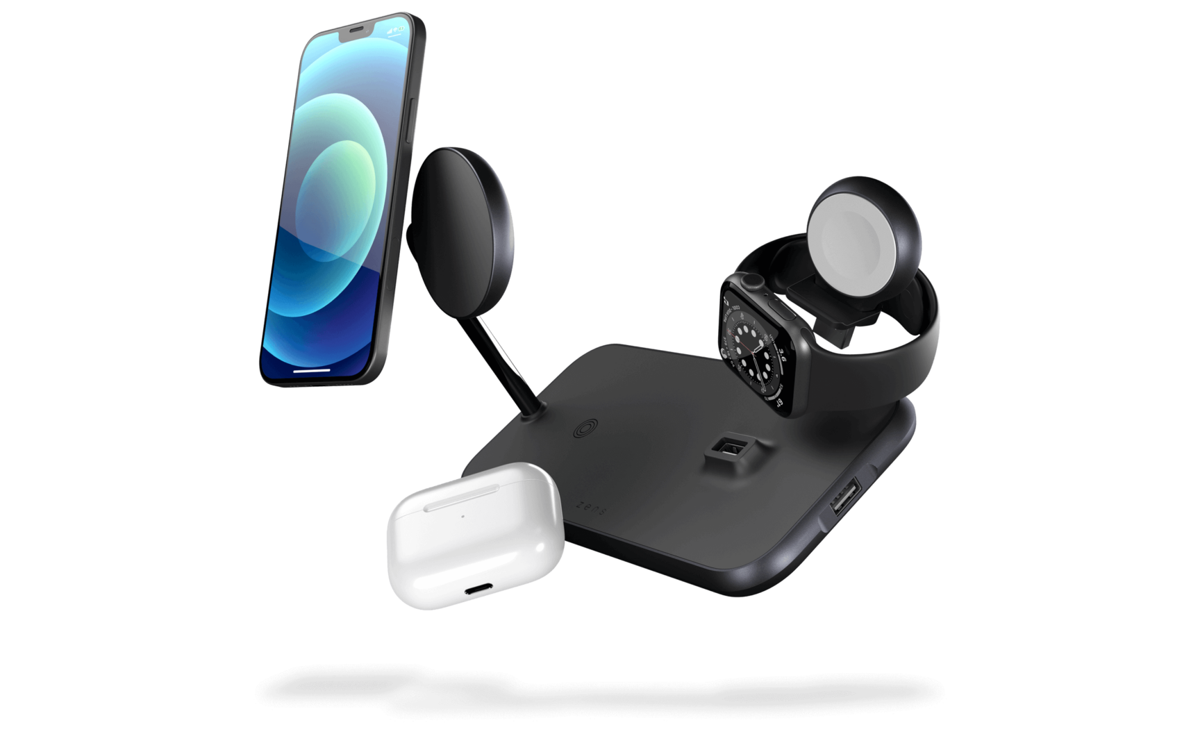 MagSafe draadloze oplader met iPhone, AirPods en Apple Watch