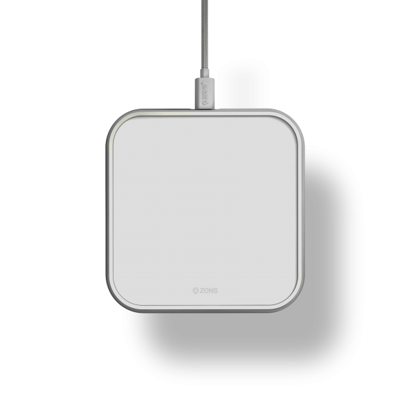 Single Aluminium Wireless Charger white