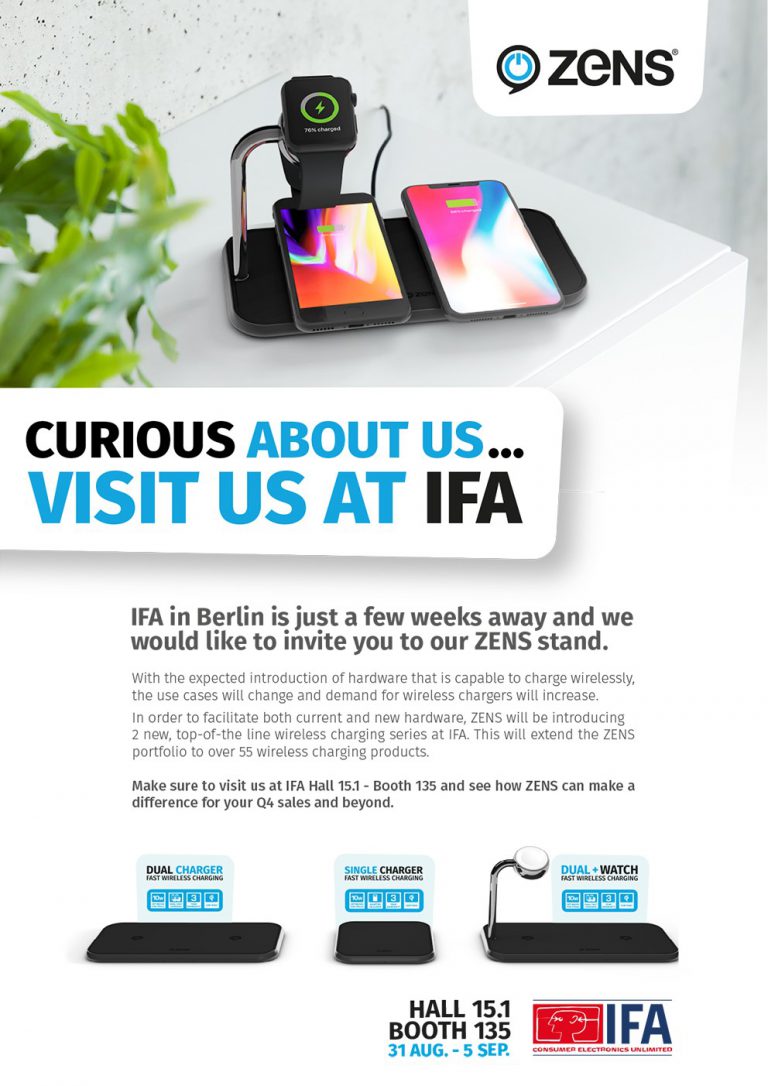 Visit ZENS at IFA 2018