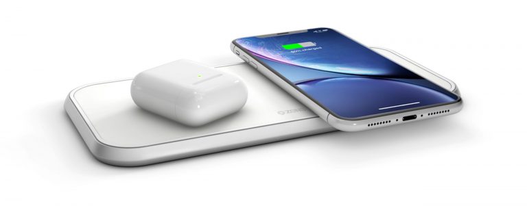 ZENS Dual Aluminium Wireless Charger with Apple AirPods and iPhone Xr AirPower alternatives