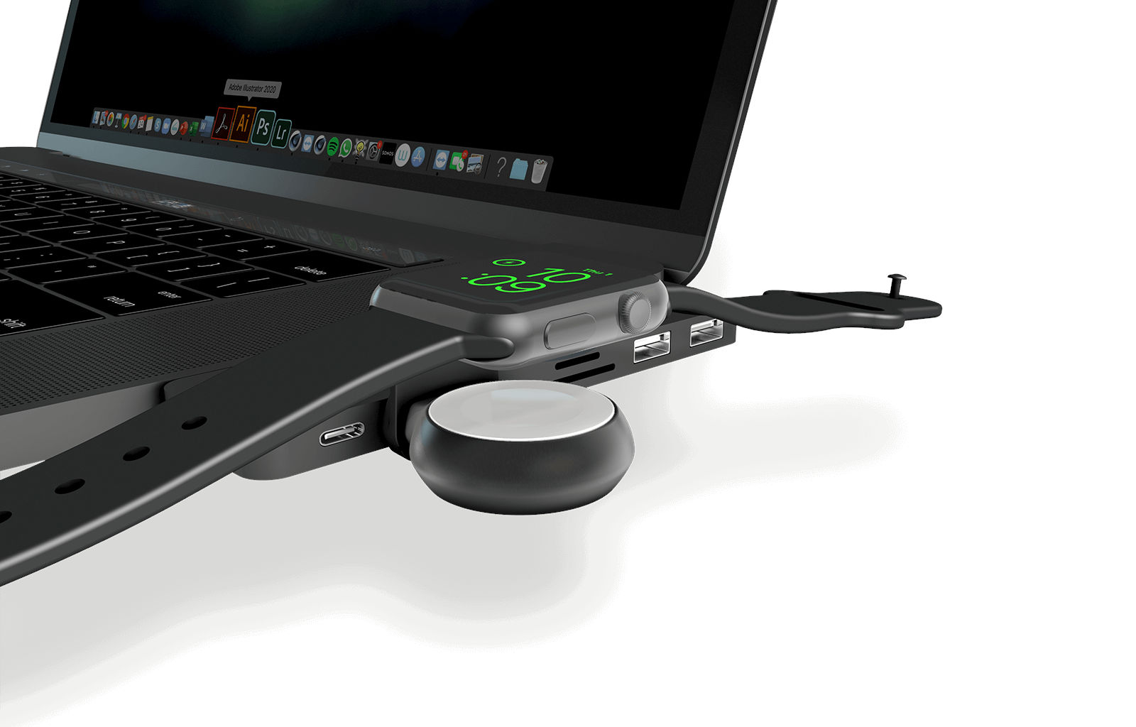 Apple watch charging laptop usb stick